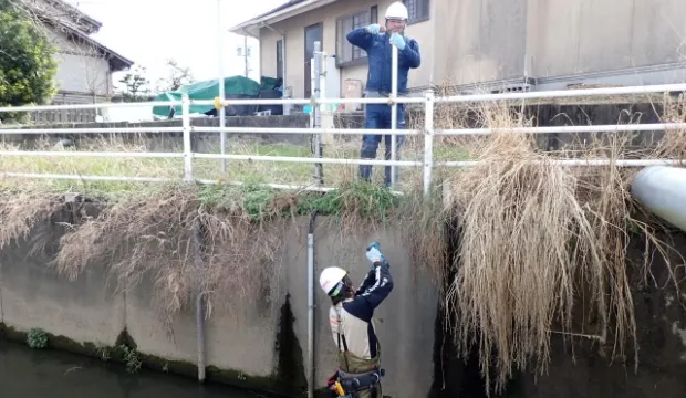 LPWA河川水位監視センサー機器の調査設計設置工事