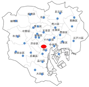 対象エリア：東京都23区内にある複数の繁華街